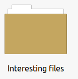 Folder icon named Important files